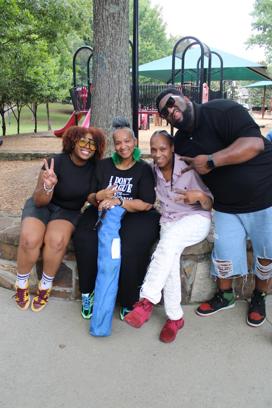 The GRT family together at the park